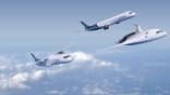 Airbus ZeroE aircraft formation