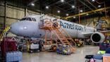 Aircraft in American Airlines PIT hangar