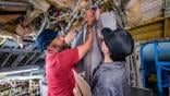 boeing workers being trained